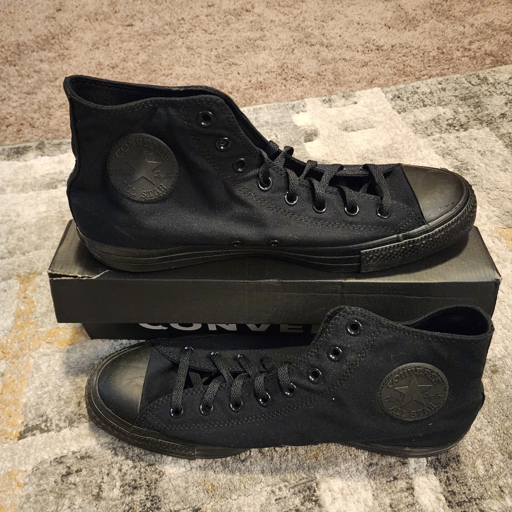 Converse Black High-Top Chuck Taylor Canvas Sneakers - Unisex